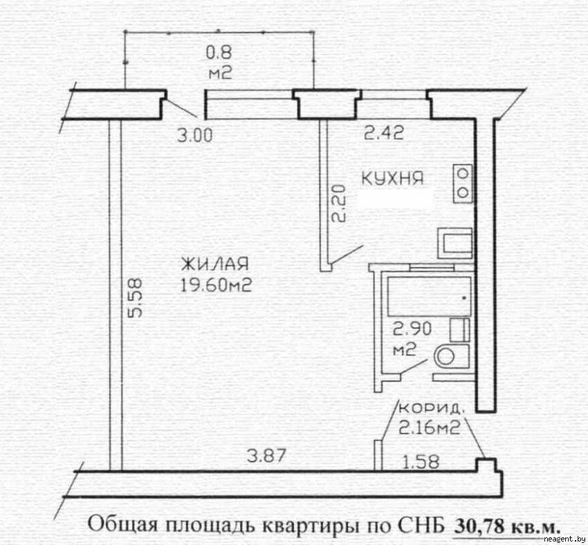 1-комнатная квартира, ул. Уманская, 53, 102815 рублей: фото 2