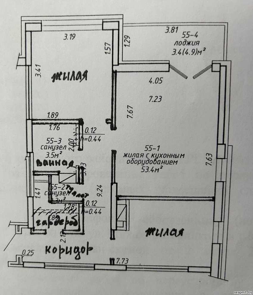 3-комнатная квартира, ул. Михаила Савицкого, 1, 1999 рублей: фото 6