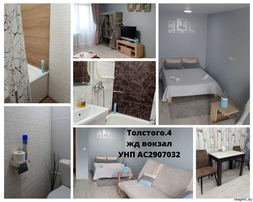 1-комнатная квартира, ул. Толстого, 4, 90 рублей: фото 3