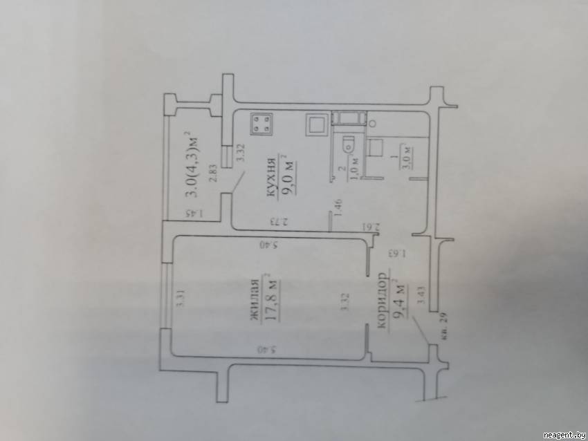 1-комнатная квартира, ул. Великоморская, 10, 185000 рублей: фото 4