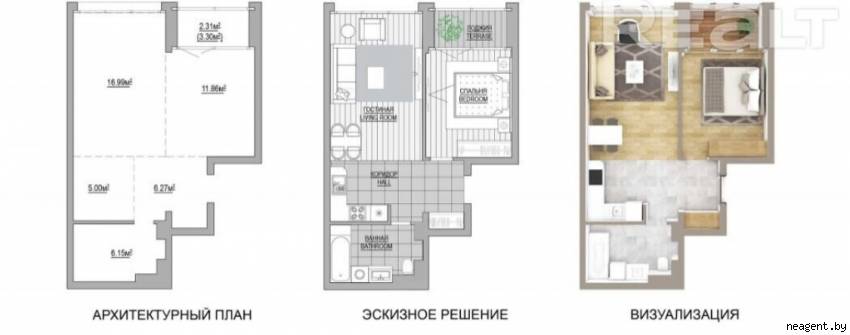 2-комнатная квартира, ул. Макаенка, 12, 228620 рублей: фото 4