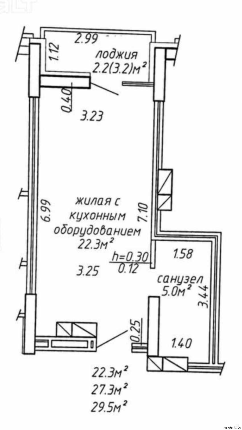 1-комнатная квартира, ул. Игоря Лученка, 9, 191578 рублей: фото 12