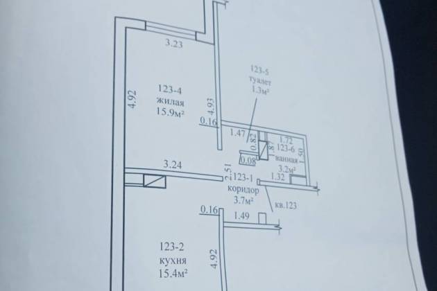 1-комнатная квартира, Фаниполь, Брестская ул., за 42951 р.