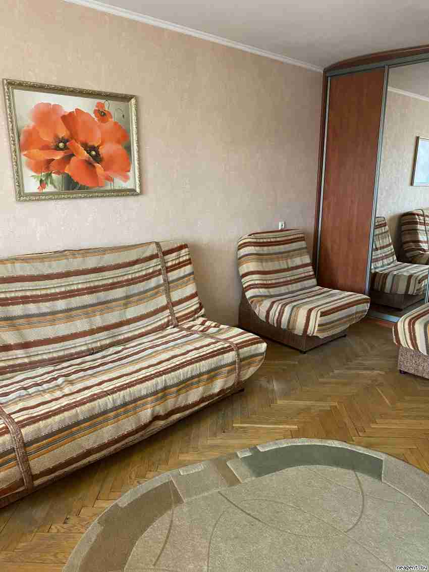 1-комнатная квартира, ул. Богдановича, 62, 1200 рублей: фото 2