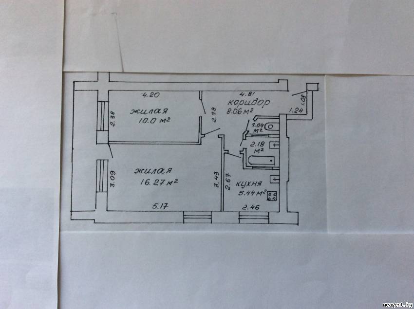 2-комнатная квартира, ул. Варвашени, 18, 166249 рублей: фото 1