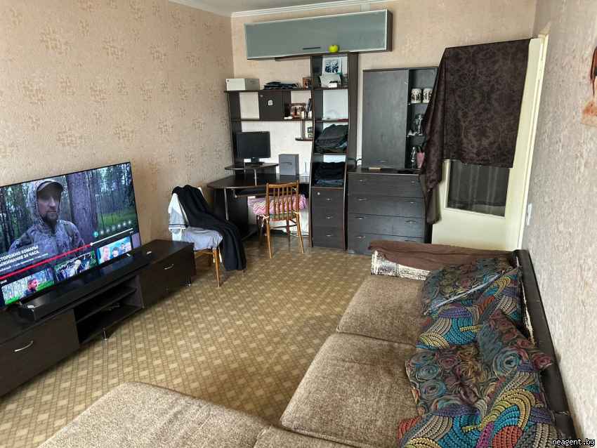 1-комнатная квартира, ул. Космонавтов, 33, 1200 рублей: фото 1