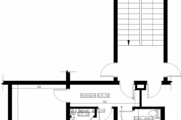 2-комнатная квартира, Кедышко ул., за 60500 р.