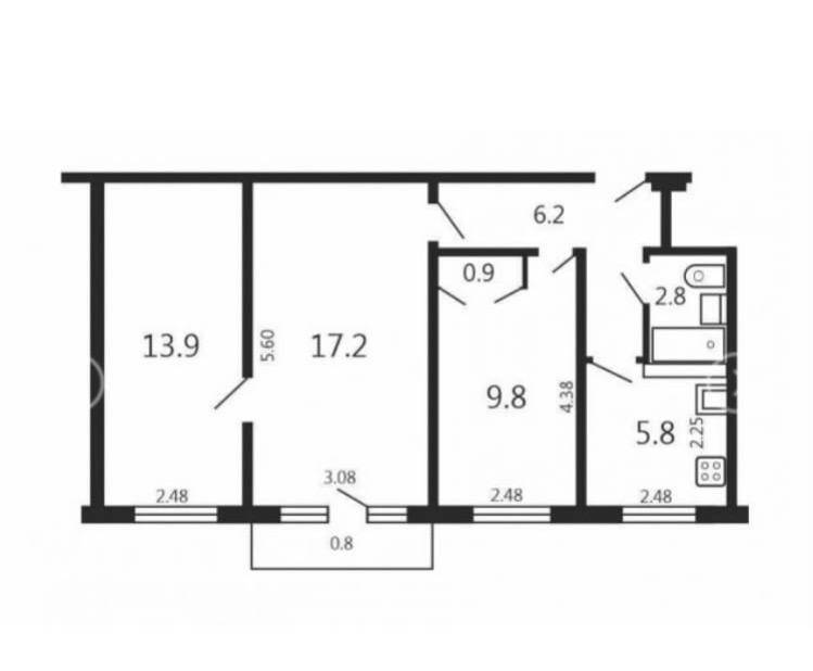 3-комнатная квартира, ул. Харьковская, 80/2, 1188 рублей: фото 7