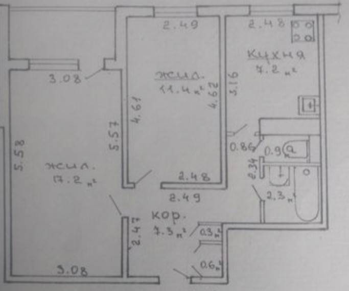 2-комнатная квартира, ул. Чайлытко, 22, 238000 рублей: фото 1