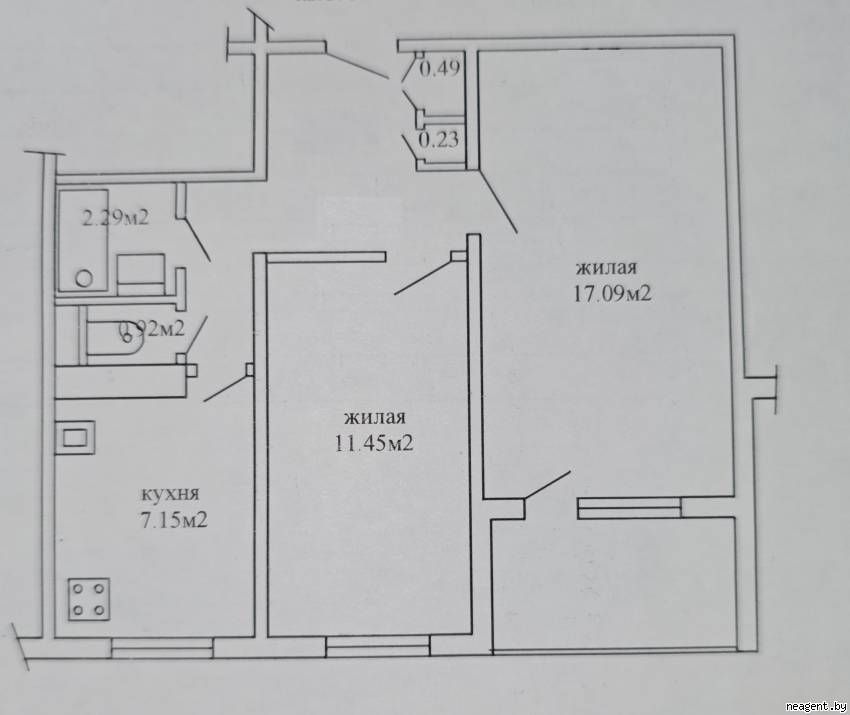 2-комнатная квартира, ул. Алтайская, 64/1, 248251 рублей: фото 11