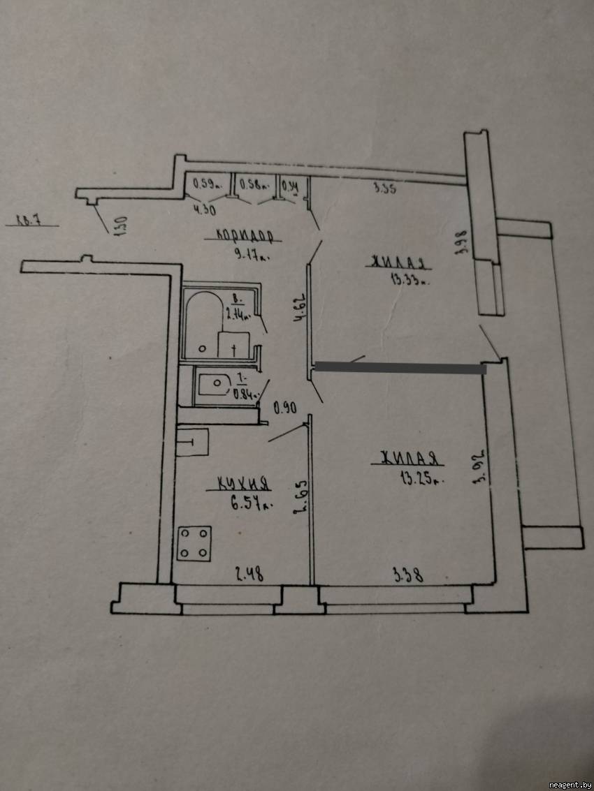 2-комнатная квартира, Веры Хоружей, 16, 2384 рублей: фото 16