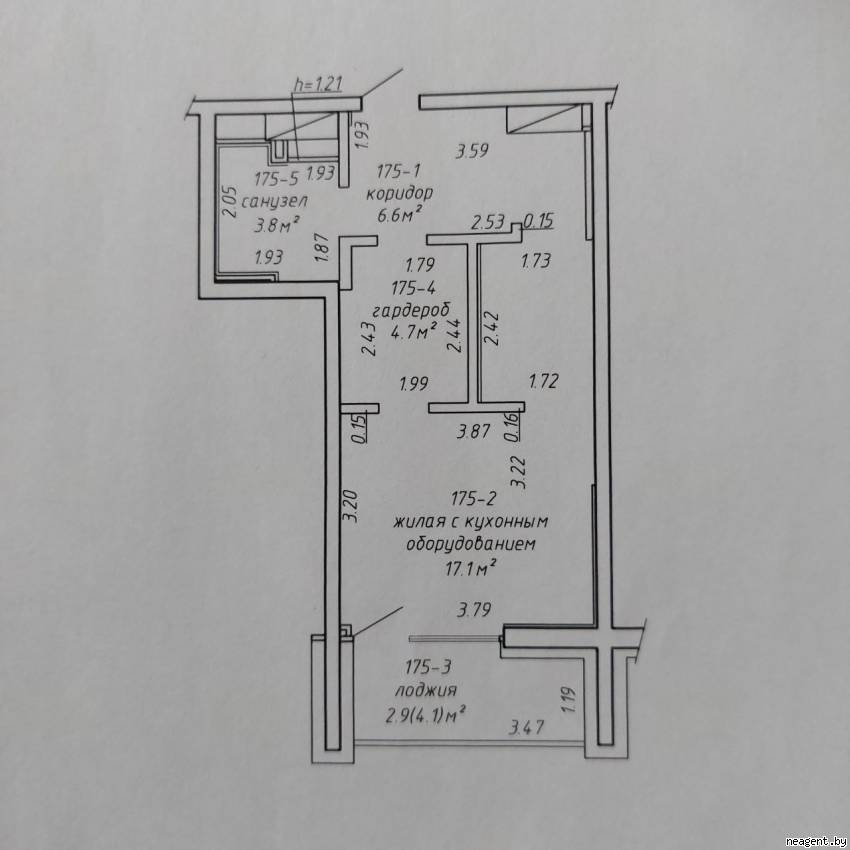 1-комнатная квартира, ул. Макаенка, 12К, 296577 рублей: фото 16