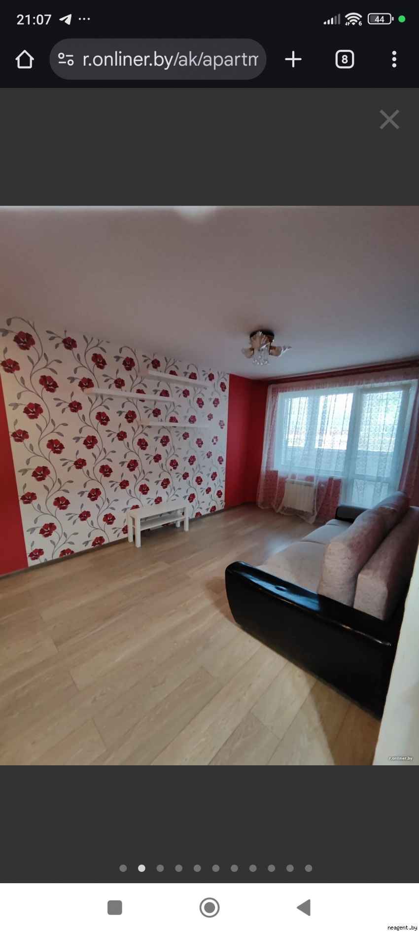 1-комнатная квартира, Зеленая, 1/1, 950 рублей: фото 2
