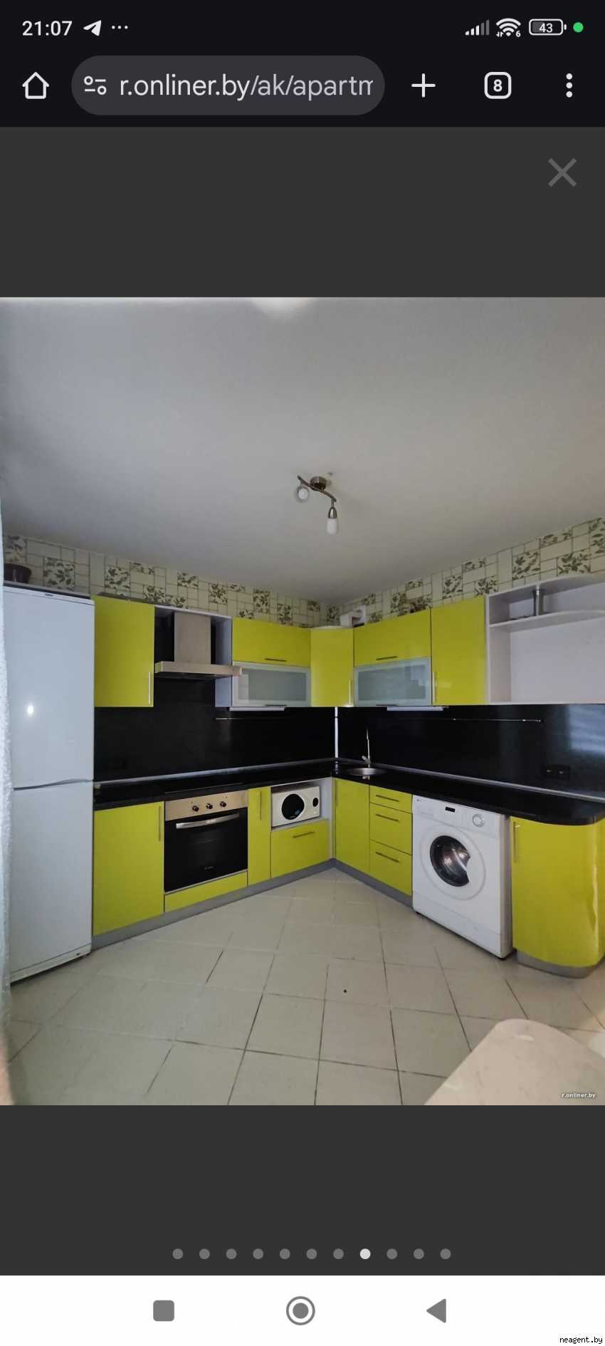 1-комнатная квартира, Зеленая, 1/1, 950 рублей: фото 8
