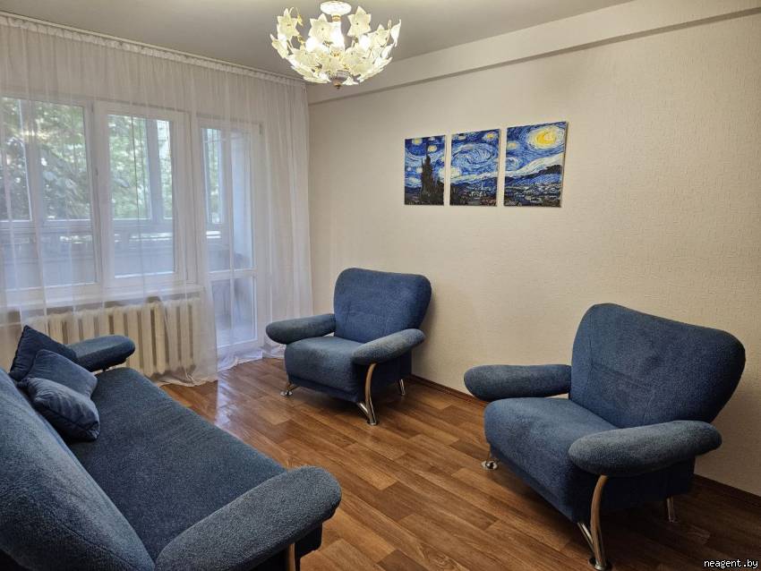 1-комнатная квартира, Пушкина просп., 64, 1101 рублей: фото 1