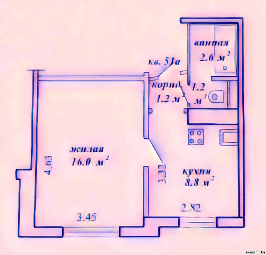 1-комнатная квартира, ул. Чайлытко, 20, 184636 рублей: фото 18