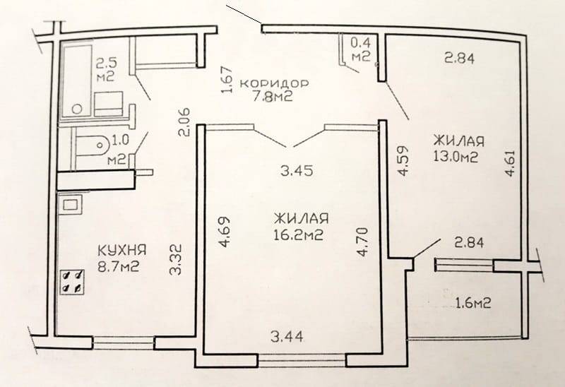 2-комнатная квартира, ул. Сурганова, 70, 1488 рублей: фото 13