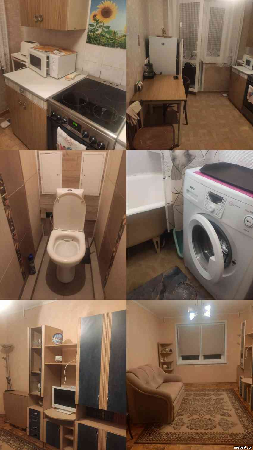 1-комнатная квартира, ул. Космонавтов, 23/3, 950 рублей: фото 1