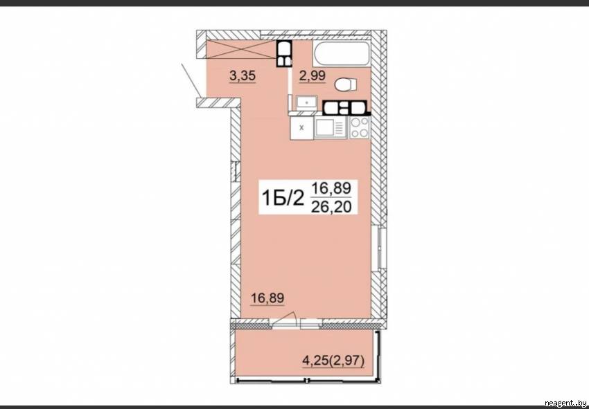 1-комнатная квартира, , 150 рублей: фото 5