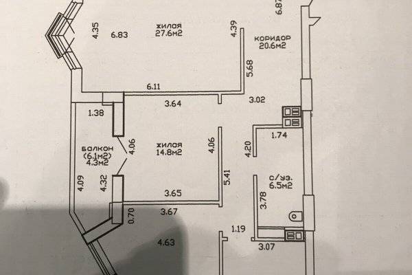 4-комнатная квартира, ул. Беломорская, 23, 2940 рублей: фото 1