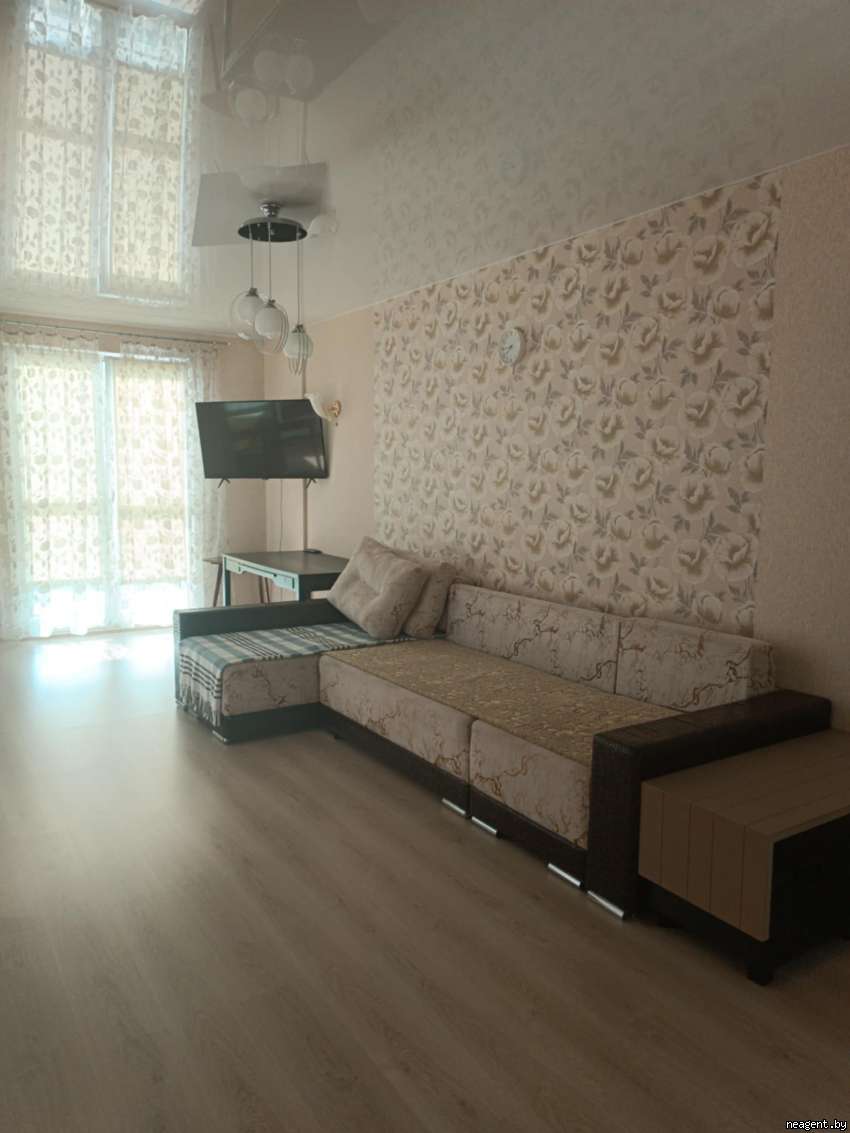 1-комнатная квартира, ул. Кирилла Туровского, 12, 1400 рублей: фото 1