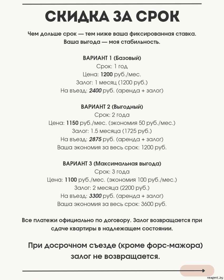 2-комнатная квартира, ул. Райниса, 15, 1100 рублей: фото 3