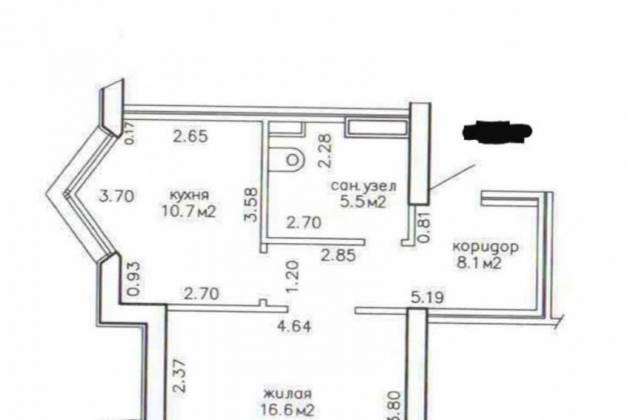 1-комнатная квартира, Леонида Беды ул., за 380 р.