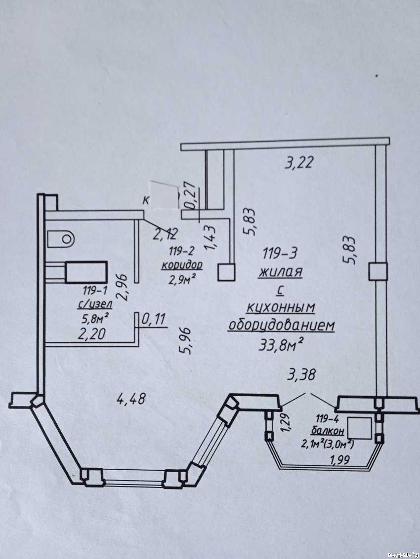 2-комнатная квартира, ул. Германовская, 9, 1291 рублей: фото 8