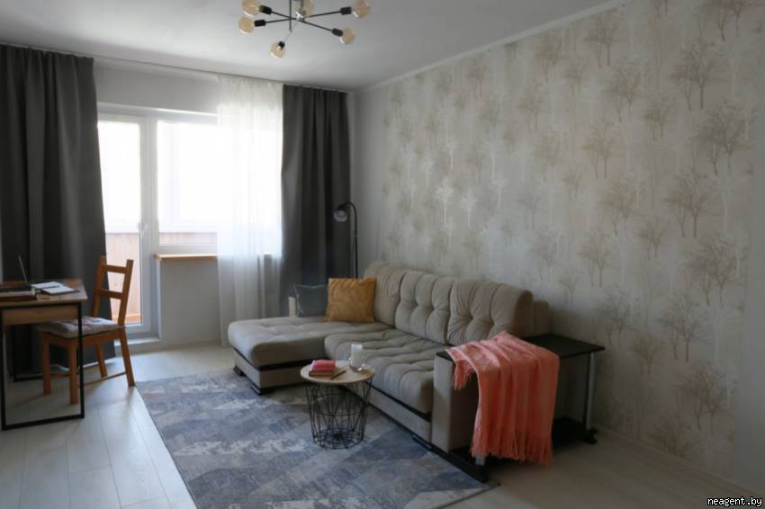 1-комнатная квартира, ул. Жуковского, 9/1, 1260 рублей: фото 1