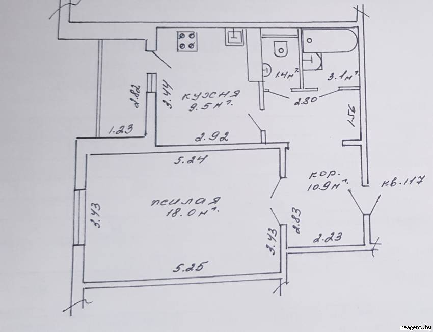 1-комнатная квартира, ул. Филимонова, 14/2, 750 рублей: фото 21