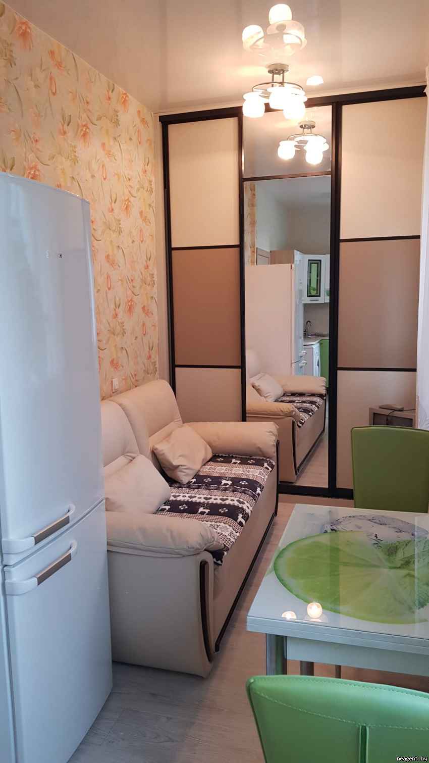 1-комнатная квартира, ул. Лермонтова, 35, 900 рублей: фото 1