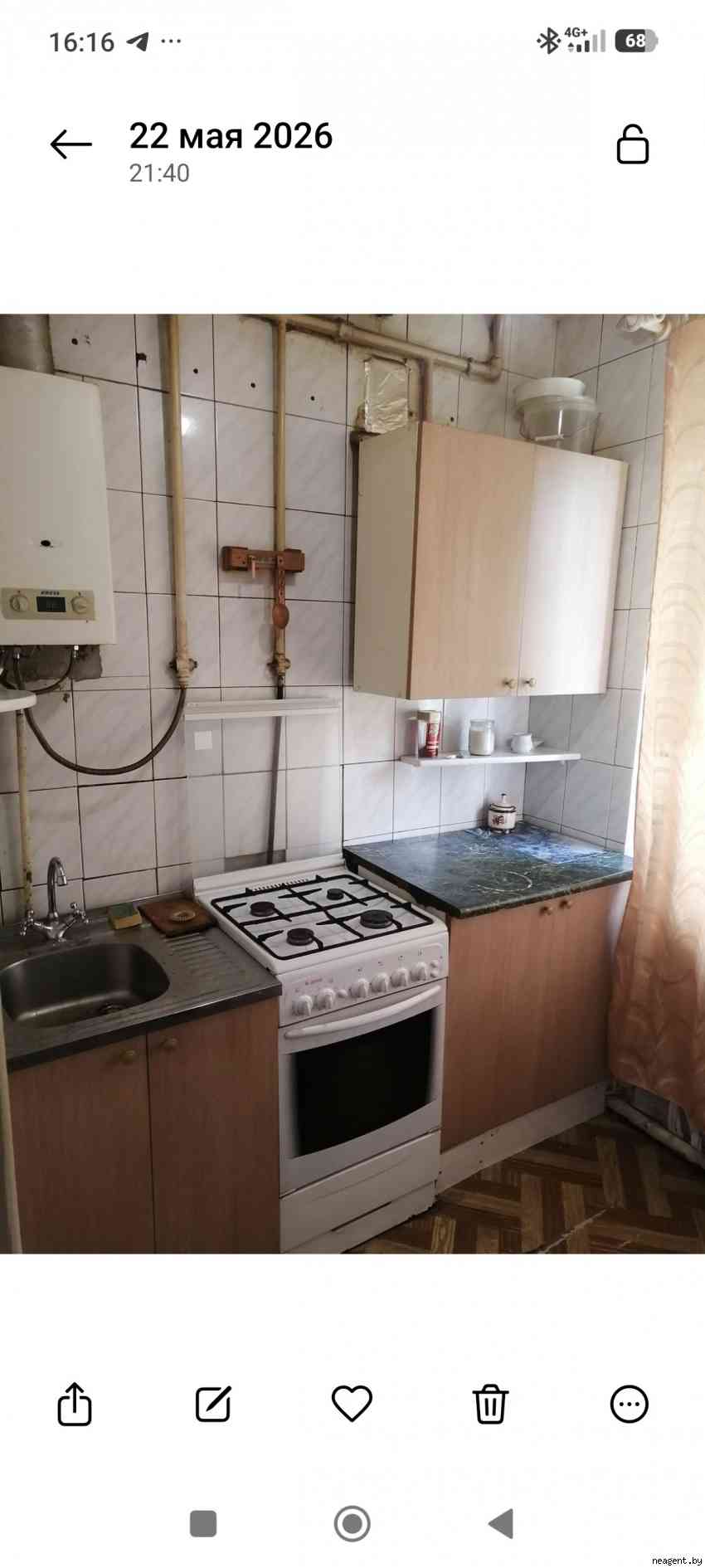 2-комнатная квартира, ул. Асаналиева, 11/2, 350 рублей: фото 2