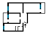 Трехкомнатная распашонка непроходная